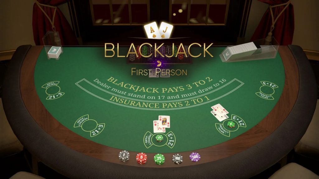 Como jogar Blackjack em primeira pessoa online
