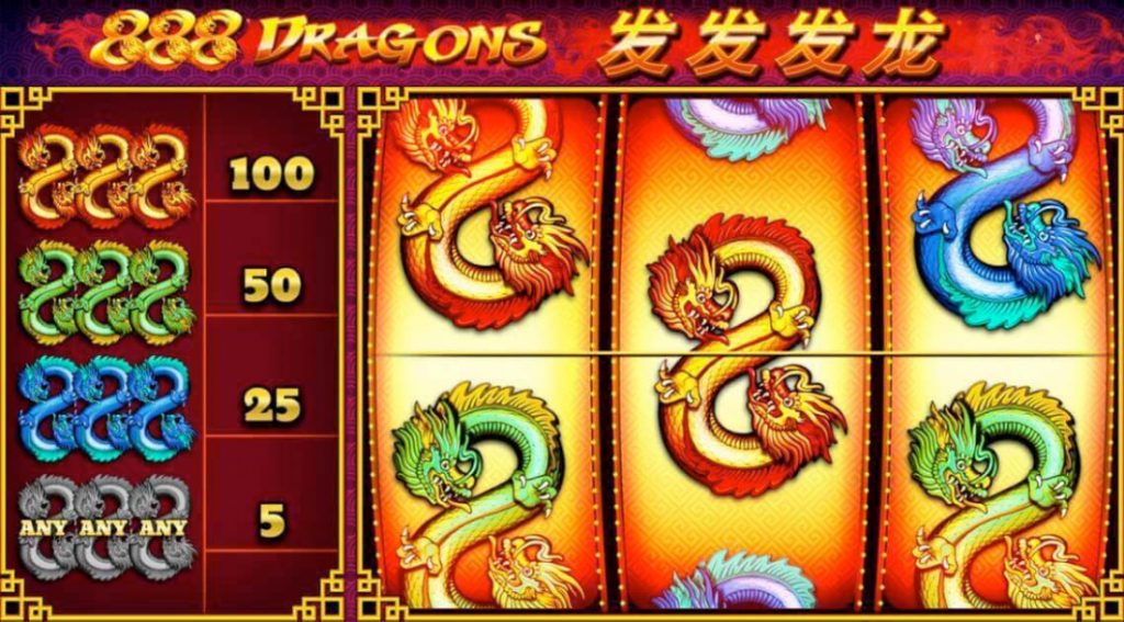 888 Dragons online slot gameplay
