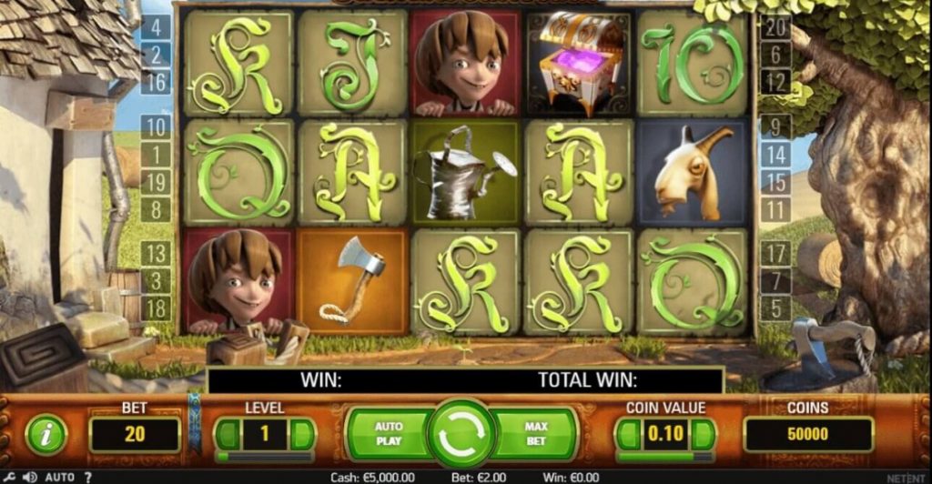 Gameplay Jack and the Beanstalk Slot
