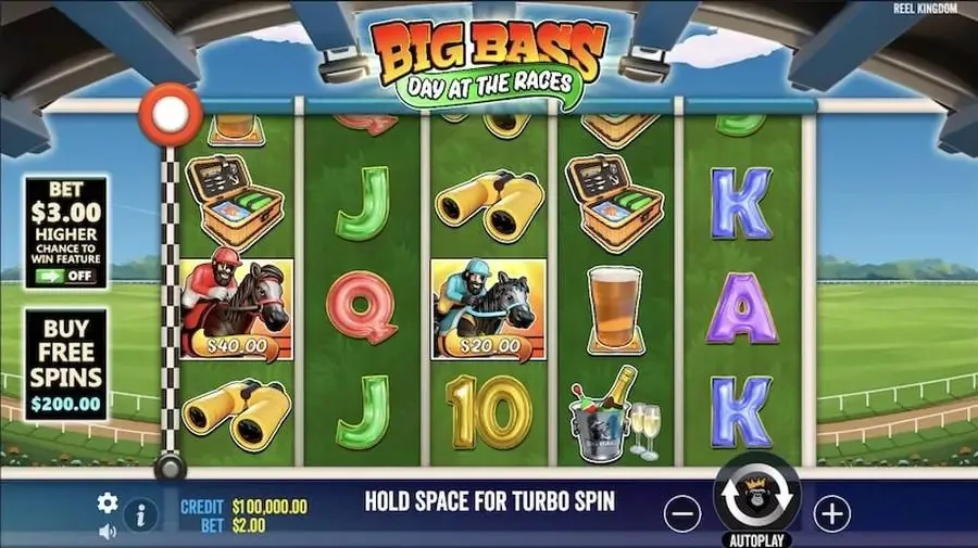 Gameplay di Big Bass Day at the Races
