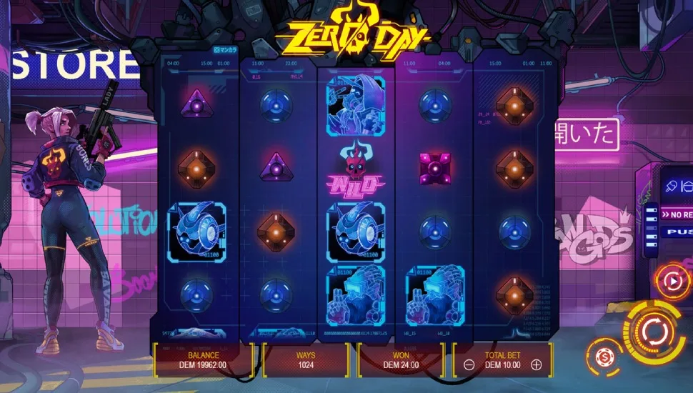 Game mechanics of the Zero Day slot