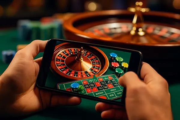 Roulette app interface